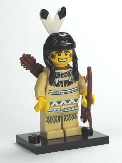 LEGO Minifigure-Tribal Hunter-Collectible Minifigures / Series 1-Creative Brick Builders
